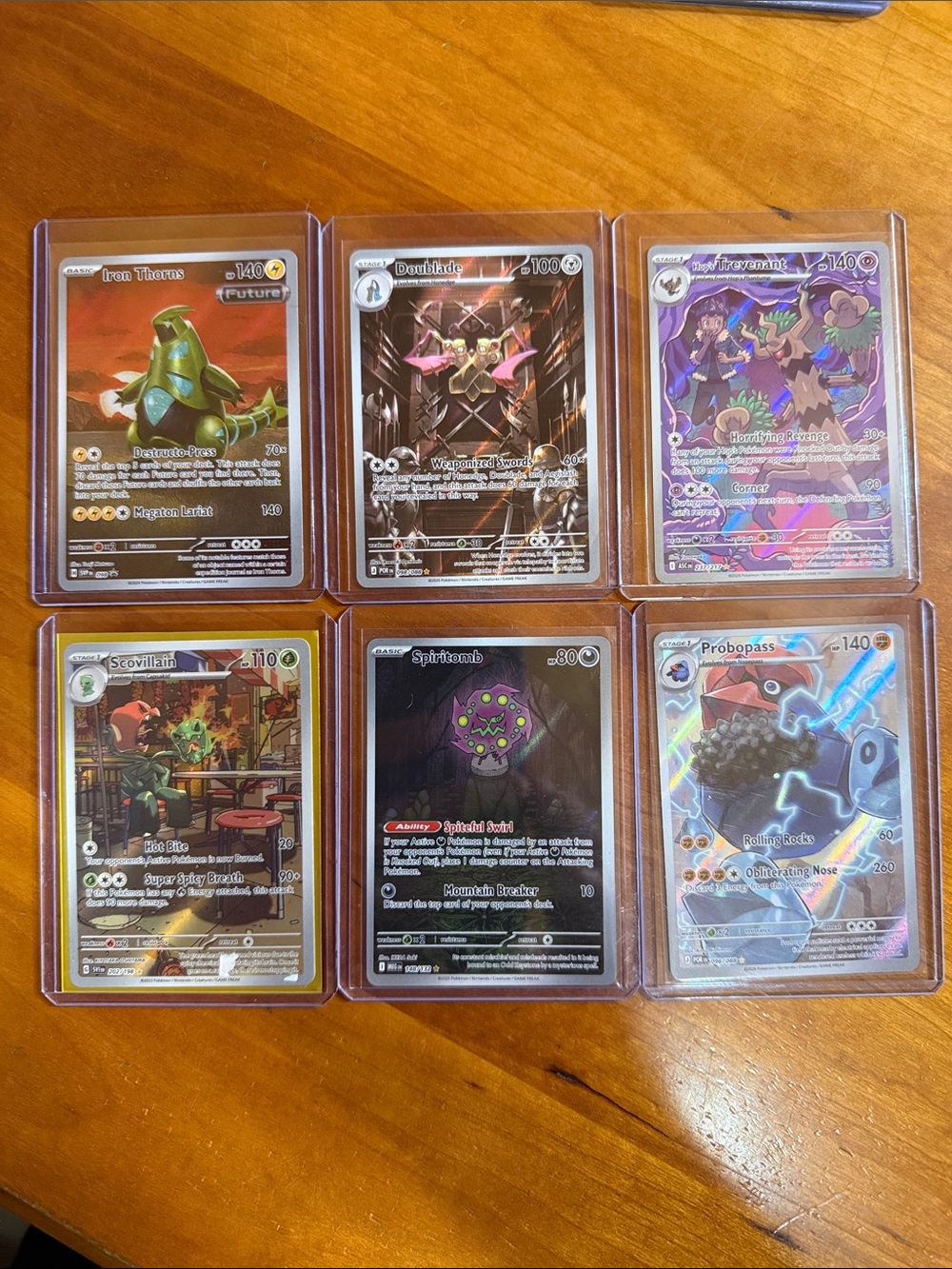 Pokemon Holo Rare Assorted Cards - Green, Purple, Black, Silver, Red